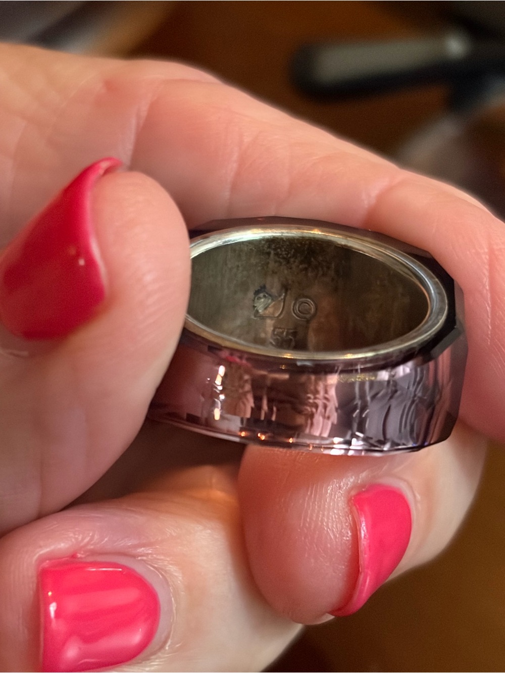 Swarovski Pink Crystal “Nirvana”Faceted Dome Ring - Picture 14 of 16